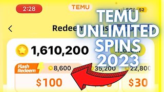 HOW TO GET UNLIMITED TEMU SPINS