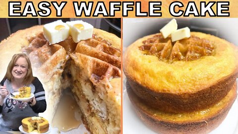 Easy WAFFLE CAKE Recipe | A Breakfast Delight