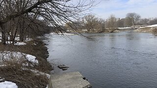 Humber River James Gardens Toronto flowing