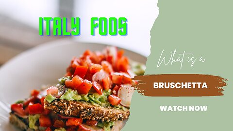 what is a Bruschetta | Italin Food