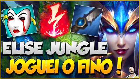 ELISE JUNGLE *FEEDADO NÃO TEM COMO - ELISE MATA COM UM COMBO* COMO JOGAR DE ELISE JG SEASON 10 LOL