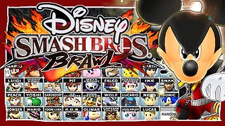 What if Disney made Super Smash Bros Brawl?? // Disney Smash Bros Brawl Roster!!