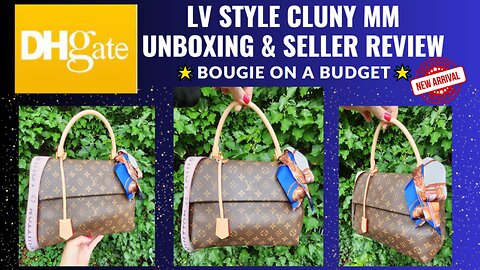 DHgate Louis Vuitton Style Cluny MM Dupe Bag & Designer Dior Sunglass Haul Unboxing & Review