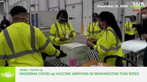 Moderna COVID-19 vaccine arriving in Washington this week