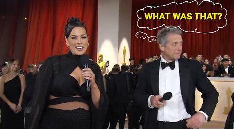 Ashley Graham Awful Oscar Interview with Hugh Grant