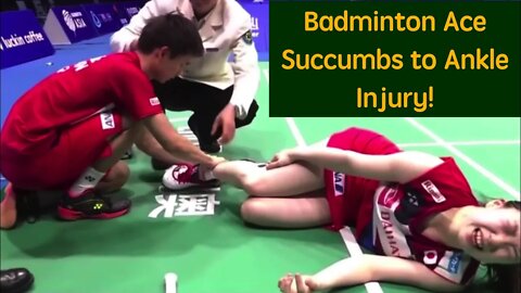 #Asianbadminton #sportsanklesprain Badminton Ace Succumbs to Ankle Injury - Win $25 Gift Card!