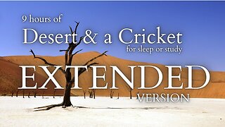 EXTENDED Desert and a Cricket | Relaxing Sound for Sleep or Study