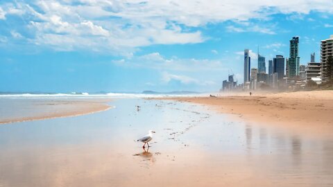 Surfers Paradise Beach Walk in Australia