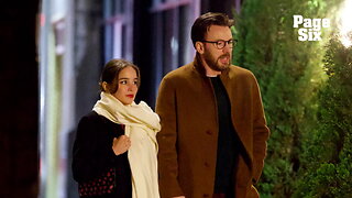 Newlyweds Chris Evans, Alba Baptista seen for the first time at Scarlett Johansson's star-studded Christmas party