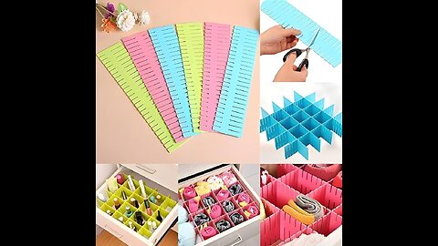 Adjustable and Stretchable Plastic Strips Separators Home Gadget