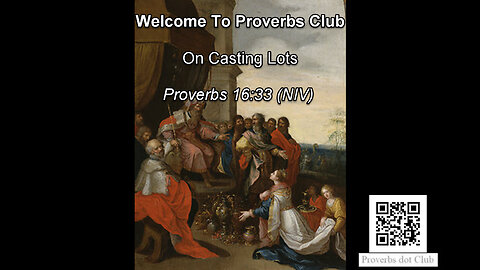 On Casting Lots - Proverbs 16:33
