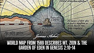 World 🗺️ from 1569 describes Mt. Zion & the Garden of Eden in Genesis 2:10-14