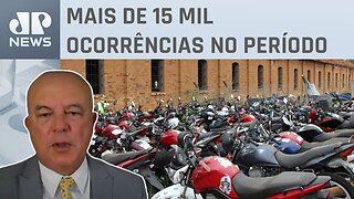 RMSP tem aumento de 29% nos roubos e furtos de motos no 1º semestre de 2023; Motta analisa