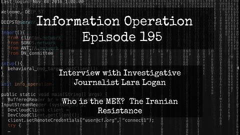 Information Operation With Lara Logan On The MEK, The Iranian Resistance 11/6/23