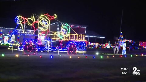 Upperco Yuletide Village ready for the holidays with Christmas light display