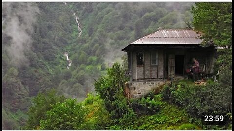 100 Year old House Abandoned village House :Bread Making in chipped Stone #