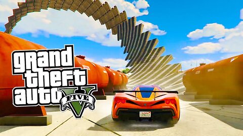 GTA 5 "supercar" (-^-__-^-) STUNT race