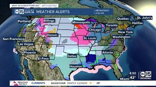 Brutal cold air moving across the country