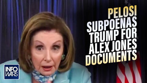 Pelosi Subpoenas Trump for Alex Jones Documents