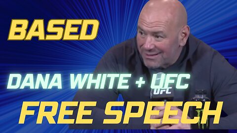 Dana White + the UFC Stand Strong for FREE SPEECH + American Liberty -- you too?