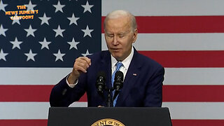 Biden's usual malfunction as he attempts to read from his giant teleprompter.