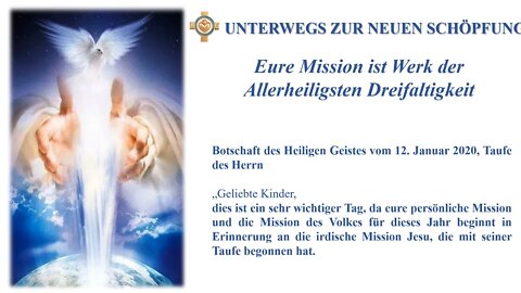 Botschaft 12 01 2020 Eure Mission ist Werk der Allerheiligsten Dreifaltigkeit