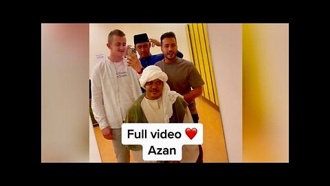 Azan before performance by friends ❤️ || full Azan || best Azan