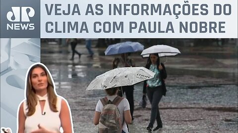 Defesa Civil alerta para fortes chuvas em SP após chegada de frente fria | Previsão do Tempo