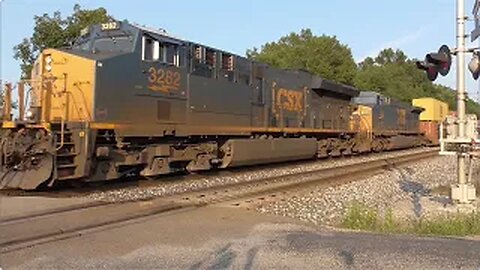 CSX I135 Intermodal Train From Sterling, Ohio August 19, 2023