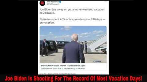 Joe Biden Shooting To Be President With Most Vacation Days In History!