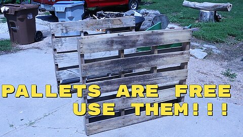 wood pallets are a free resource use it!!!
