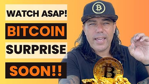 BITCOIN WILL CATCH YOU BY SURPRISE SO WATCH THIS TODAY!!!