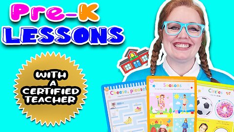 Pre-K Lessons w/ Certified Teacher | Toddler Learning | Workbook Activities | Preschool Learning