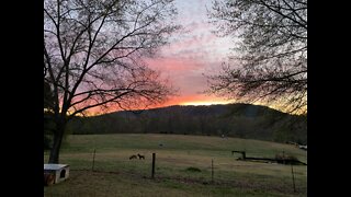 Beautiful sunrise over Alabama