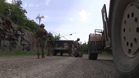 Vermont Army Guard Engineers Conduct Mounted Combat Patrols