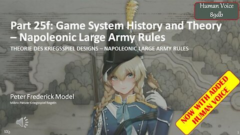 Part 25f: Game System History and Theory – Napoleonic Large Army Rules