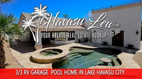 Lake Havasu RV Garage Pool Home in Sun Lake Village 2411 Dawn Dr MLS 1022906