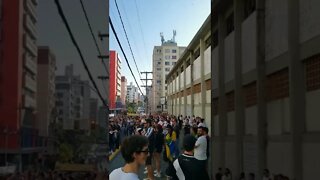 Torcida do Vasco em Criciúma esperando a partida começar