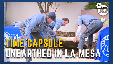 La Mesa unearths time capsule from 1992, prepares to bury 2023 version