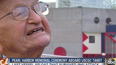 Pearl Harbor Day ceremony held aboard Coast Guard Cutter Taney