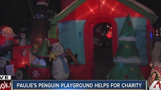 'Paulie's Penguin Playground' Christmas display shining bright for the holidays