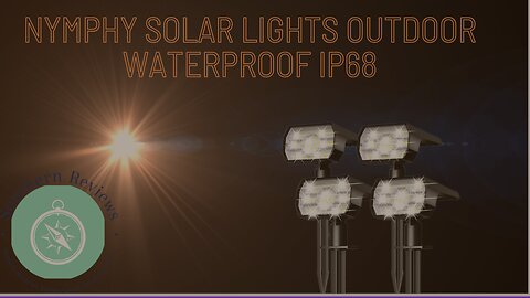 NYMPHY Solar Lights Outdoor Waterproof IP68