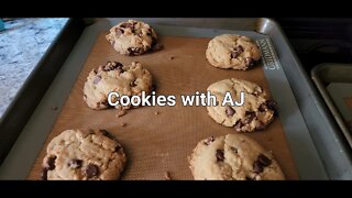 Chocolate Chip cookies with AJ #cookingwithkids