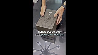 Tate's $1,000,000 VVS diamond watch
