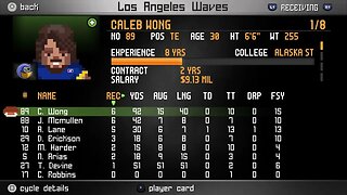 EFL:2-12- New Orleans Royals (1-1) Defeat Los Angeles Waves (1-1) - 24-16 - Legend Bowl - Week 2