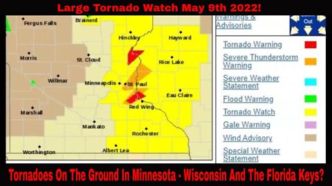 Tornadoes On The Ground In Minnesota - Wisconsin And The Florida Keys?