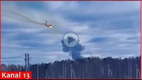 In Russia, the Il-76 military transport plane caught fire and crashed - everyone on board killed