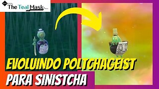 COMO EVOLUIR Poltchageist para Sinistcha! - Pokémon Scarlet&Violet DLC (The Teal Mask)