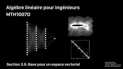 Section 3.5: Base pour un espace vectoriel