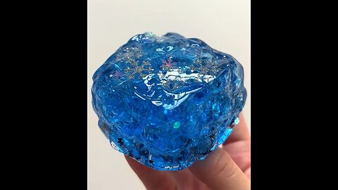 Blue ice cube 🧊